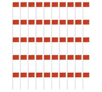 Pyasuye 50 bandiere impermeabili in PVC resistenti per paesaggistica, mappatura del campo e campi sportivi, bandiere di irrigazione per identificazione facile delle aree
