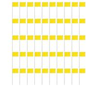 Pyasuye 50 bandiere impermeabili in PVC resistenti per paesaggistica, mappatura del campo e campi sportivi, bandiere di irrigazione per identificazione facile delle aree