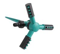 Pyasuye Irrigatore rotante automatico a 360 gradi a 3 vie con inserto per irrigazione a goccia per grandi giardini e prati Irrigatore rotante da giardino