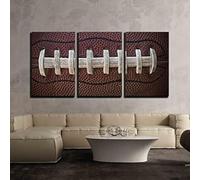 PYBILDCYJ 3 Pezzi Stampa su Tela Home Decor Moderno Corde del pallone di football americano Moderna di Arte della Parete Soggiorno Stampe Decorative - 50 x 75cm x3 Senza Cornice