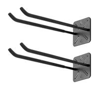 PYBTOOL Ganci da Garage Heavy-Duty da 30 cm, Organizer per Attrezzi da Montare a Muro per Pneumatici, Scale e Sedie Pieghevoli - Ganci Doppio Versatili per lo Stoccaggio in Garage