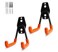 PYBTOOL Ganci robusti per garage, ganci utilitari per lo stoccaggio, organizzatore di stoccaggio per attrezzi da giardino, ganci da parete in acciaio (Piccolo gancio a U)