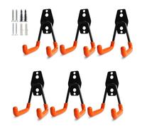 PYBTOOL Ganci robusti per garage, ganci utilitari per lo stoccaggio, organizzatore di stoccaggio per attrezzi da giardino, ganci da parete in acciaio (Piccolo gancio a U)