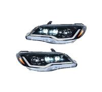 PYBYCEGNZK Fendinebbia Per Civic FD1 FD2 FD3 Type R Di 8a Generazione 2007-2011 Fari A LED Lampada Anteriore A LED Indicatore Di Direzione Sequenziale Fari Stile Dell'auto Gruppo Faro Anteriore(R)