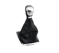 PYBYCEGNZK Per Ford Per Focus 2 MK2 2005-2008 5 6 Leva Del Pomello Cambio Marce Pallamano Ghetta Boot Cover Auto Pomello Leva Cambio(Silver 6 Speed)
