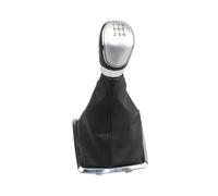 PYBYCEGNZK Per Ford Per Focus 2 MK2 2005-2008 5 6 Leva Del Pomello Cambio Marce Pallamano Ghetta Boot Cover Auto Pomello Leva Cambio(Silver 5 Speed)