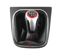 PYBYCEGNZK Per VW Per Golf 5 Per Jetta MK5 2004-2009 MT 6 Pomello Del Cambio Velocità Ghetta Boot Collare Di Copertura Auto Pomello Leva Cambio(6 Speed)
