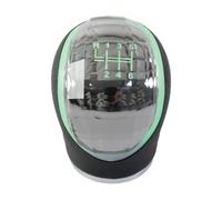 PYBYCEGNZK Pomello Leva Cambio Testa Del Cambio Con Testa Dellasta Pomello | Accessori Auto Per Cambio Manuale Auto Filettata Da 10 Mm 12 Mm In Cristallo LED Universale(Black-12 mm)