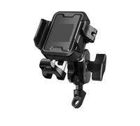 PYBYCEGNZK Supporto Manubrio Supporto Per Telefono Ammortizzante Caricabatterie Di Tipo C Regolabile Antifurto Staffa Navigazione A Sgancio Rapido Supporto Telefono Moto(Uncharged - Black)