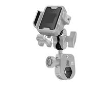 PYBYCEGNZK Supporto Manubrio Supporto Per Telefono Ammortizzante Caricabatterie Di Tipo C Regolabile Antifurto Staffa Navigazione A Sgancio Rapido Supporto Telefono Moto(Uncharged - Gray)