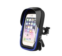 PYBYCEGNZK Supporto Manubrio Supporto Per Telefono Anteriore Per Bicicletta E Impermeabile Con Rotazione A 360° Facile Da Usare Smartphone Tutti I Telefoni Supporto Telefono Moto(Bicycle Blue)