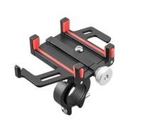 PYBYCEGNZK Supporto Manubrio Supporto Per Telefono Bicicletta Elettrica Smartphone Staffa In Lega Alluminio CNC Supporto Meccanico Per Da Bici A Cinque Artigli Supporto Telefono Moto(Black Red)