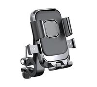 PYBYCEGNZK Supporto Manubrio Supporto Per Telefono Da Bici Per MTB Girevole Con Bloccaggio Rapido Per Antiurto Supporto Telefono Moto(Black)