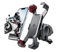 PYBYCEGNZK Supporto Manubrio Supporto Per Telefono Da Bicicletta Con Vista A 360° Universale Per Telefoni Cellulari 4,7-7 Pollici Antiurto Clip GPS Supporto Telefono Moto