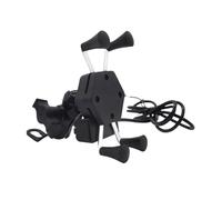 PYBYCEGNZK Supporto Manubrio Supporto Universale Per Cellulare Da Bicicletta Per Manubrio Della GPS Con USB Per Caricabatterie Supporto Telefono Moto(18W fast charge)