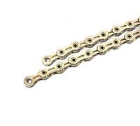 PYC Chain Catena per bicicletta 11 velocità – perno cavo, ultraleggera, 116 maglie – oro