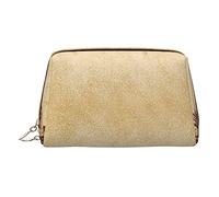 PYCAHENK Borsa cosmetica portatile in pelle stampata con motivo cane borsa cosmetica borsa da viaggio borsa da toilette borsa pochette, Bordo del cono di pino, Taglia unica