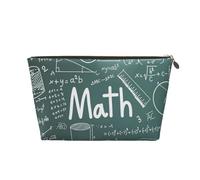 PYCAHENK Formulas Shapes Theory Matematica Lezione Parola stampata Viaggio Toiletry Bag Travel Organizer Bag con Cerniera Portatile Toiletry Bag, Oro, Taglia unica