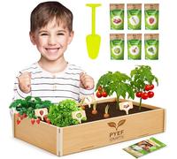 PYEF CRAFTS Kit Giardinaggio Bambini per Orto in Casa - Kit Piante per Balcone - Orto Urbano Bambini & Regali Ecosostenibili - Germinazione Semi - Set Coltivazione 6 Semi
