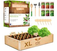 PYEF CRAFTS Kit Giardinaggio XL per Orto in Casa Kit Piante da Far Crescere - Germinazione Semi Orto - Piantina da Far Crescere 6 Semi