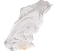 PYENHDI Ventagli di Seta, 1 Paio di veli Seta for la Danza del Ventre, Leggeri, for Pittura a Mano, Oggetti Scena Extra Lunghi