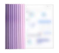 PYEUIFT 10 Pezzi Plastica A4 Rapporto Copertina, Rosa Cartella Di File Con Barra Scorrevole, A4 Copertine Per Rilegatura, A4 Copertina Per Report Con Clip, per Casa, Scuola, Ufficio Documenti(Viola