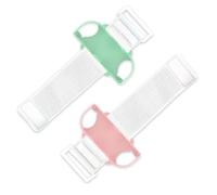 PYEUIFT 2 Pezzi Cinturino Braccialetti Compatibile con Just Dance 2025/2024 Nintendo Zumba Burn it Up,Cinturini da Polso Regolabile Braccialetto Elastico Porta Joy con per Adulti Bambini(Verde Rosa)