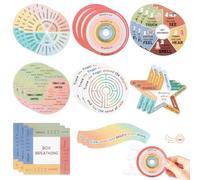 PYEUIFT 8 Pezzi Fidget stickers per Bambini e Adulti, 8 Diversi Tattili e Visivi per Alleviare L'ansia, Adesivi Sensoriale in Silicone per retro di telefoni cellulari, notebook, quaderni, computer