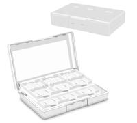 PYEUIFT Custodia per schede di gioco per Ninte Swi, resistente e portatile, 24 slot di archiviazione dei giochi con 24 slot per schede di gioco e 24 slot per schede Micro SD