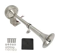 Pyhodi Clacson a Tromba Singola in Acciaio Inossidabile per Barche Marine, Clacson per Barche Marine 12v 30W, Clacson a Tromba Singola da 328 Db, Clacson Elettrico in Acciaio Inossidabile