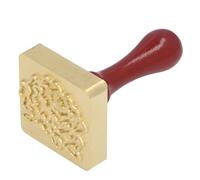 Pyhodi di Francobollo Ice Timbro con Testa di Rame Rimovibile e Manico in Legno, Strumento di Marchio di Ghiaccio Vintage per Cubi Cocktail Whisky Mojito Bevande Bar per (Camelia)