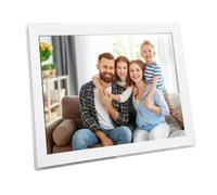 Pyhodi Frame di Foto Digitale da 15 Pollici, Cornice Intelligente WiFi con Touchscreen 1024x768 HD, Memoria da 32 GB, Rotazione Automatica, Monte a Parete (Spina europea)