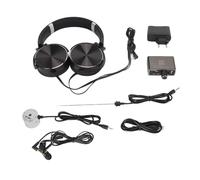 Pyhodi Kit Rilevatore Perdite d'Acqua, Tester per Monitoraggio Perdite Acqua Ad Alta sensibilità con Cuffie Auricolari, sensibilità 70 Ddb, Amplificazione 20000X, Doppie Sonde,