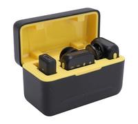 Pyhodi Microfono Lavalier Che Cancella il Rumore, Microfono Wireless Lapel per Streaming Live, Karaoke, Tecnologia 2.4G, Ascolto Auricolare, Lunga Durata della Batteria, Range 10m,