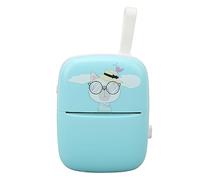 Pyhodi Mini Stampante Fotografica Tascabile, Mini Stampante Wireless Intelligente per Domande Sbagliate, Modello di Gattino Cartone Animato Domanda Sbagliata Stampante per Etichette per