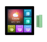 Pyhodi Scheda di Sviluppo LCD a Tocco Capacitivo da 4 Pollici da 4 Pollici, Tocco a 5 Punti 480 X 480, Controllo 'interfaccia I2C, Flash da 16 MB per Efficienza Energetica