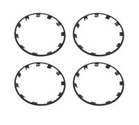 Pyhodi Set di Protezione per Cerchioni Ruota di 4, Protezione del Cerchio Facile Installare, 4pcs di Protezione delle Ruote Anelli di Protezione Decorativa Precise Fit Sostituzione per Y (Nero