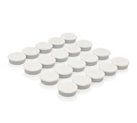 PYJLBX Calamite Frigorifero, 20 Pezzi Calamite Potenti Calamite Piccole, Calamite per Lavagna Magnetica Calamita Potente Magneti Frigo, Mini Rotonde Magnete, per Frigo,Piastre Magnetiche,Maps (Bianco)