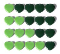 PYJLBX Calamite Frigorifero, 20 Pezzi Magneti Calamite Potenti Piccole a Cuore Verde, Mini Calamita Potente Calamite per Lavagna Magnetica, Magneti Frigo Magnete per Frigo, Ufficio, Scuola, Casa, Note