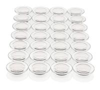PYJLBX Calamite Frigorifero, 28 Pezzi Magneti Calamite Piccole Calamite Potenti Calamita Potente Magnete Rotonde, Calamite per Lavagna Magnetica Magneti Frigo, Mini Calamite Frigo (Trasparente，Bianco)