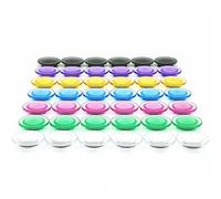 PYJLBX Calamite Potenti, 42 Pezzi 7 Colori Frigorifero Magneti Piccole, Trasparente Calamita