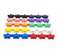 PYJLBX Calamite Potenti Calamite Frigorifero Calamite Piccole, 30 Pezzi 10 Colori Magneti Calamita Potente, Stella Mini Magnete Colorati Calamite per Lavagna Magnetica, per Frigo, Lavagne Bianca,Maps
