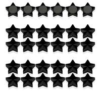 PYJLBX Magneti per lavagnetta magnetica, 30 magneti per frigorifero, mini magneti, piccoli magneti, per lavagna, bacheca, cucina (stelle, nero)