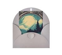 Pyjwyfmy Set di biglietti di auguri e buste, con scritta in lingua inglese "Not All Who Wander Are Lost", 10 x 15 cm