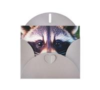 Pyjwyfmy Set di biglietti di auguri perlati con stampa di un piccolo procione, biglietti di compleanno e buste vuote, biglietti di ringraziamento