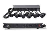 Pyle Multipresa Rack 1U da 48,26 cm con 12 Prese, Distribuzione Elettrica Affidabile per Studio, Ufficio e Montaggio su Rack