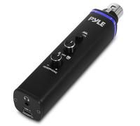 Pyle Adattatore di segnale da XLR a USB, adattatore universale Plug and Play XLR da microfono a PC, per registrazione digitale con controllo audio mixato, alimentazione phantom +48 V, volume cuffie,
