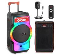 Pyle Altoparlante Bluetooth grande per feste, grande Bluetooth con vero sistema stereo wireless, goditi bassi potenti e alti chiari, grande con borsa per il trasporto