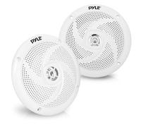 Pyle Altoparlante impermeabile, 100 Watt, design piatto e sottile, resistente alle intemperie, per barca, terrazza, piscina e casa, bianco