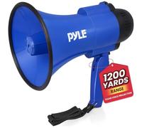 Pyle Altoparlante megafono da 30 W con microfono, megafoni a corno forte con sirena e volume regolabile, megafono Hailer forte, uso interno/esterno, perfetto per sport, polizia, esercitazioni di